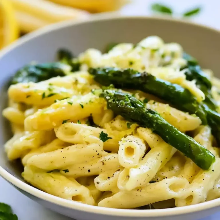 Spargel Pasta mit Zitronensauce