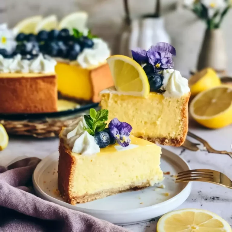 Veganer Zitronen Käsekuchen