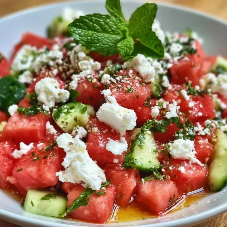 Wassermelonensalat mit Feta