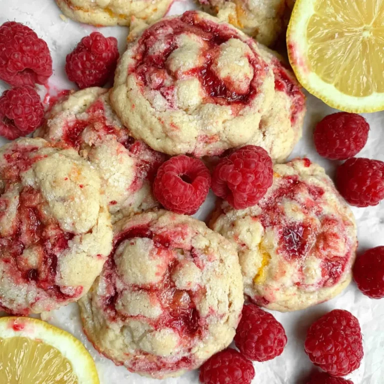 Zitronen Himbeer Cookies