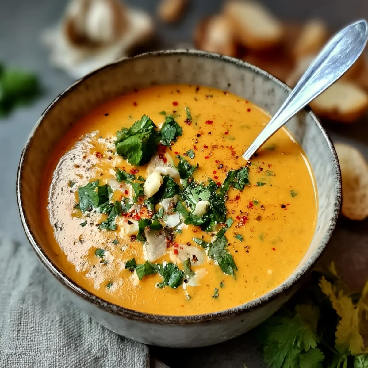 mexikanische Knoblauchsuppe