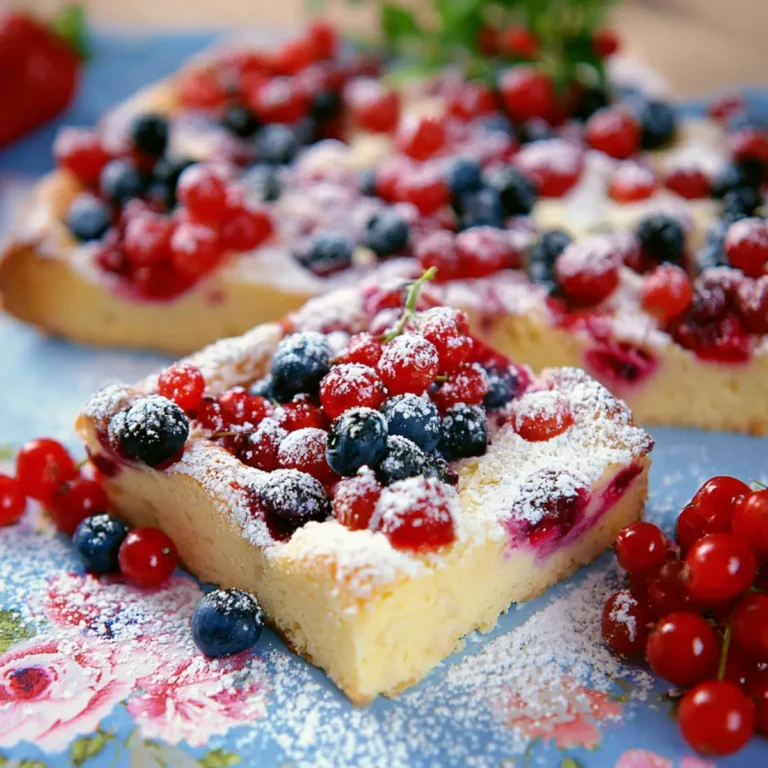 Buttermilchkuchen mit Beeren