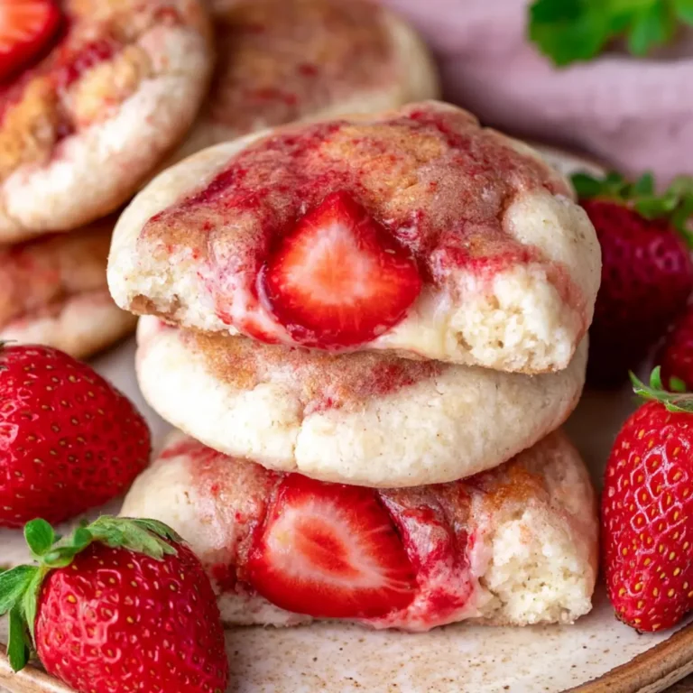 Erdbeer Cheesecake Cookies