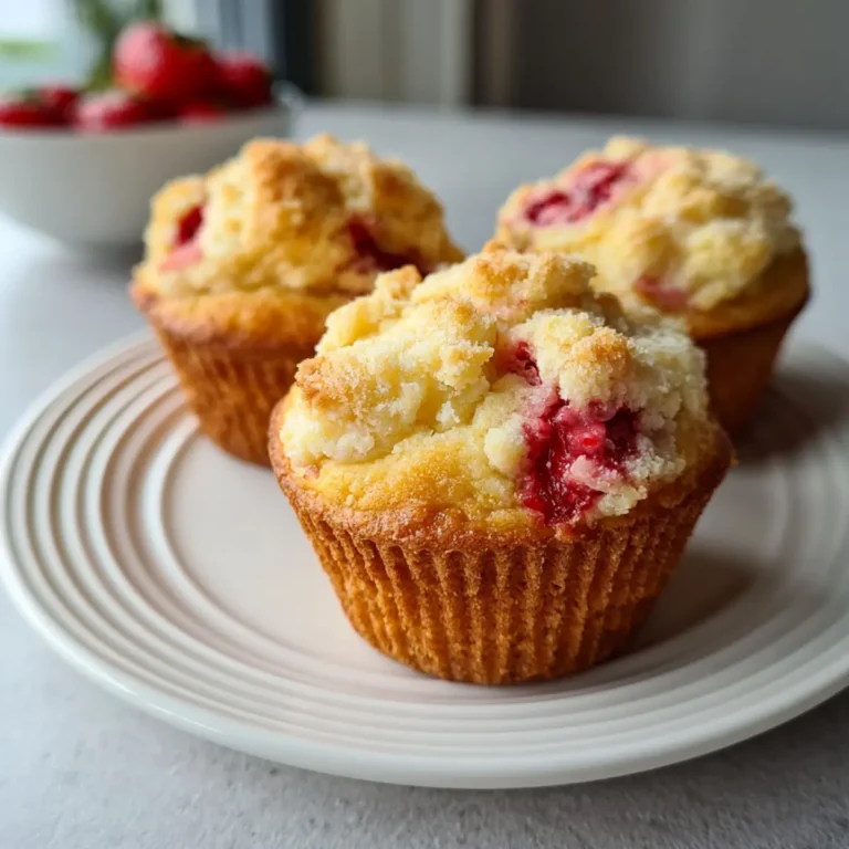 Erdbeer Frischkäse Muffins