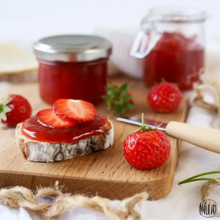 Erdbeer Marmelade mit Birkenzucker