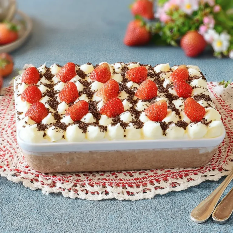 Erdbeer Tiramisu mit Mascarpone & Sahne