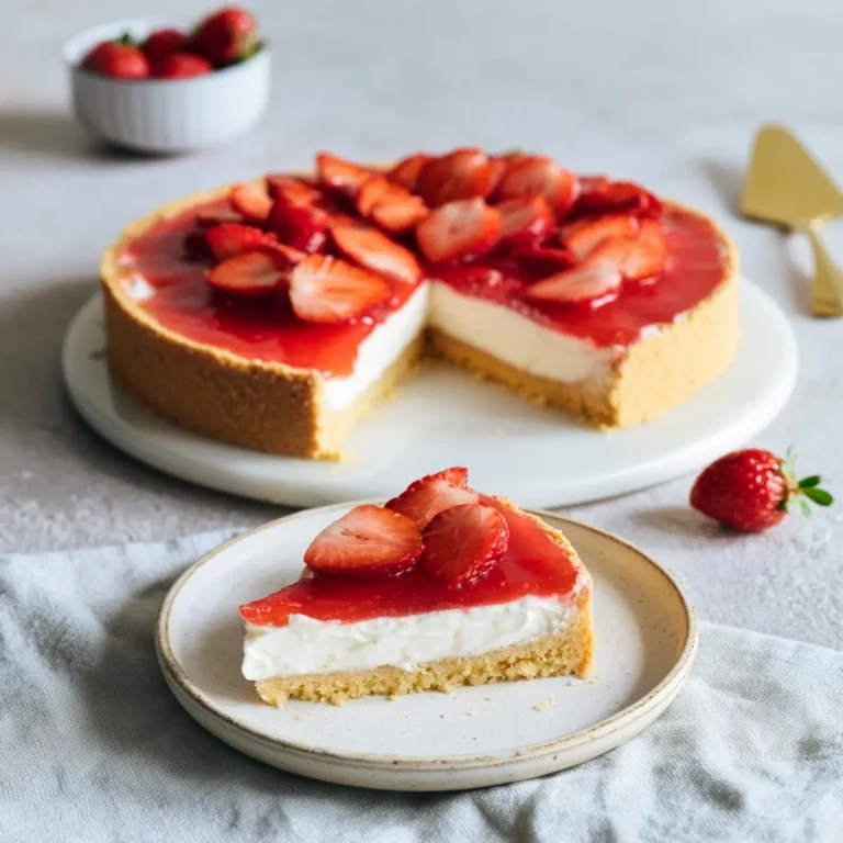 Erdbeerkuchen mit Schmand