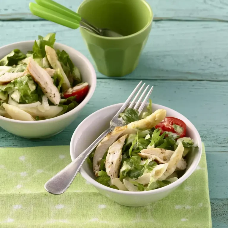 Geflügelsalat mit Spargel