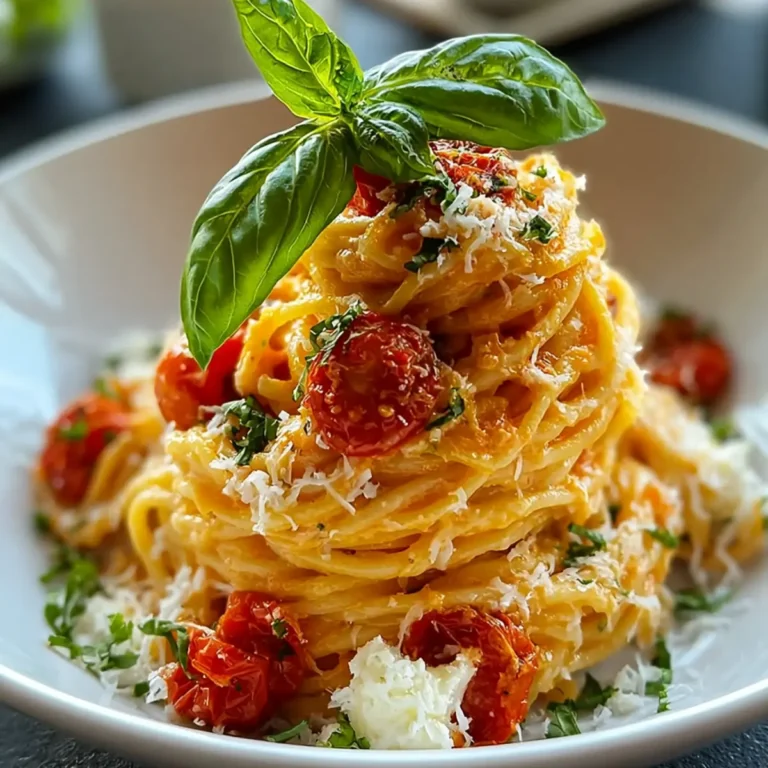 Geröstete Tomaten und Knoblauch Ricotta Pasta