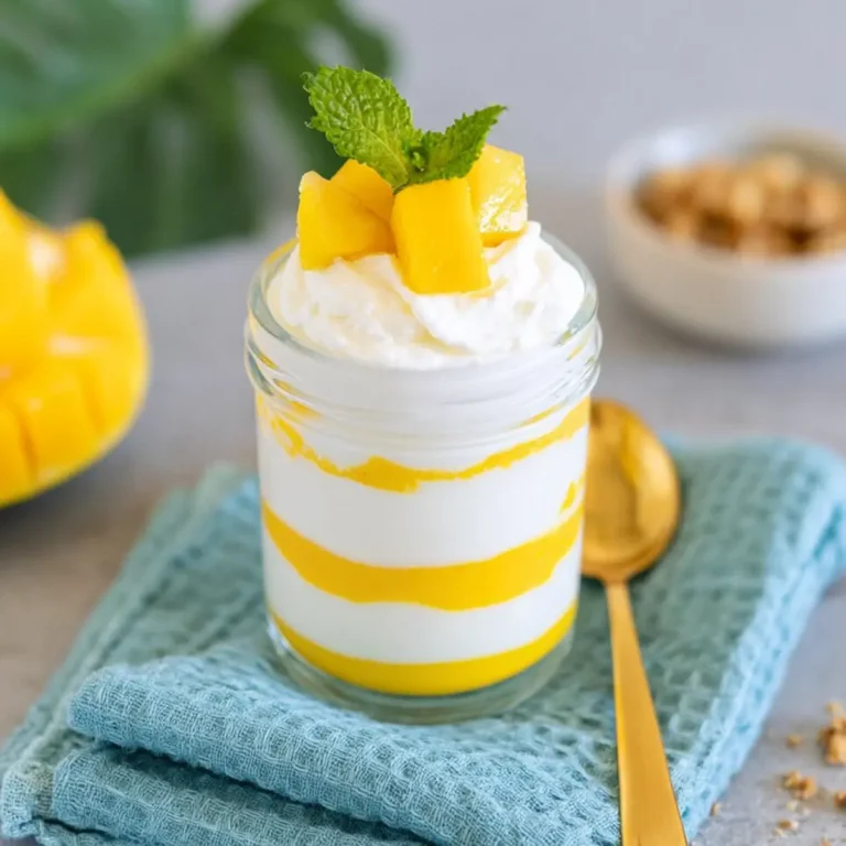 Joghurt Mango Dessert im Glas