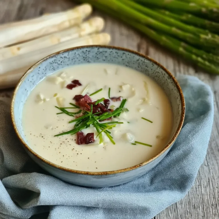 Klassische Spargelcremesuppe