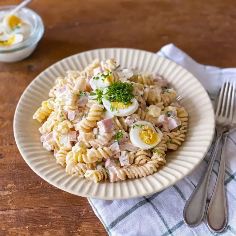 Klassischer Nudelsalat mit Mayo
