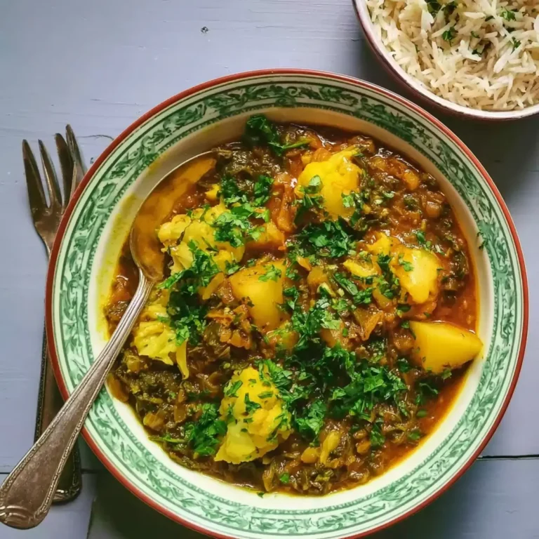 Kohlrabi Spinat Curry