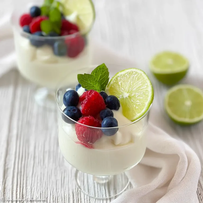 Limetten Joghurtmousse