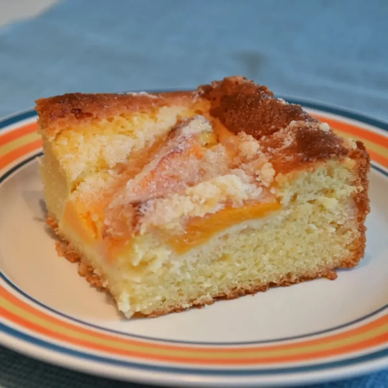Marillen Streusel Kuchen am Blech