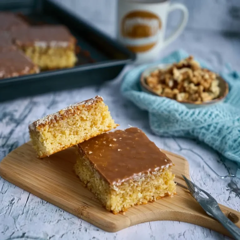 Marzipan Nuss Kuchen vom Blech