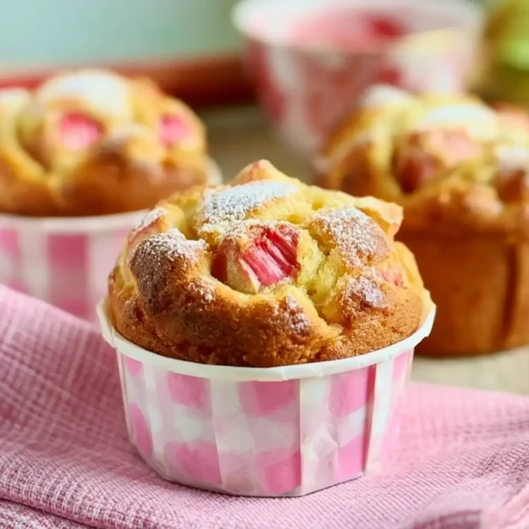 Muffins mit Rhabarber