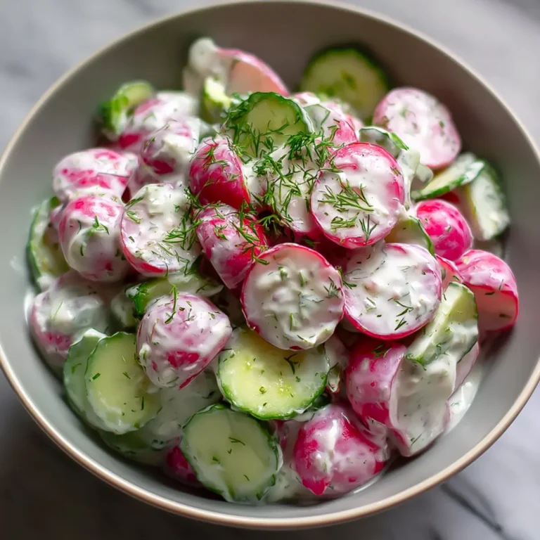 Radieschen Gurken Joghurt Salat