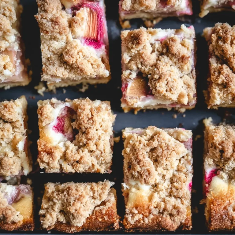 Rhabarber Streuselkuchen vom Blech