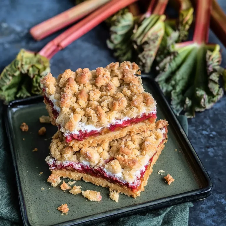 Rhabarberkuchen mit Streuseln