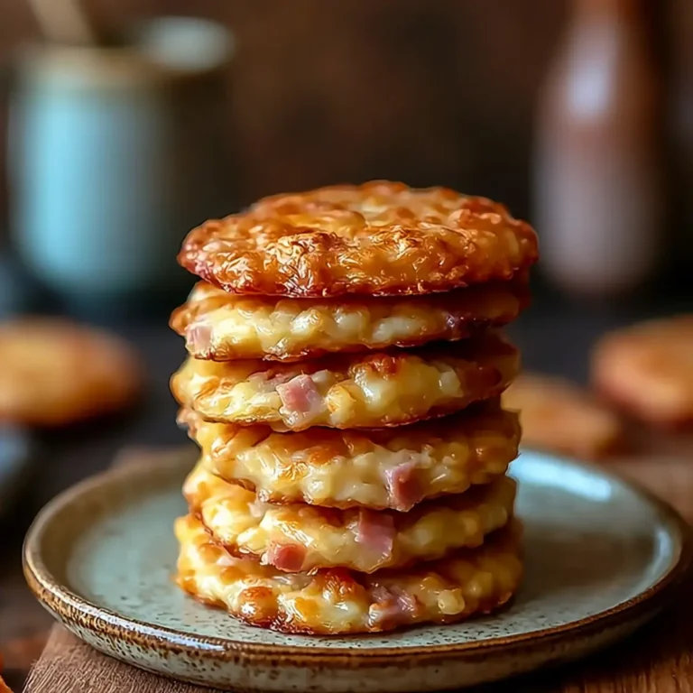 Salzige Cookies mit Schinken und Käse