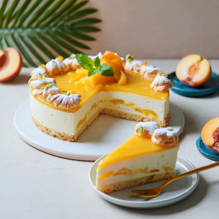 Solero Windbeutel Torte mit Maracuja und Pfirsich