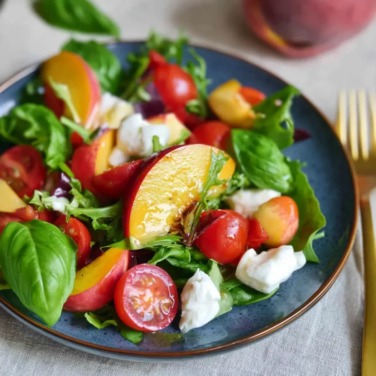 Sommersalat mit Nektarine