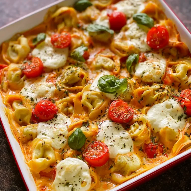 Tortellini Auflauf mit Tomaten & Mozzarella