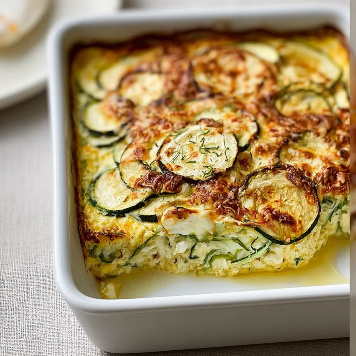 Zucchini Gratin mit Ziegenkäse