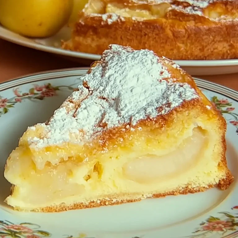 Birnenkuchen Mit Vanilleguss