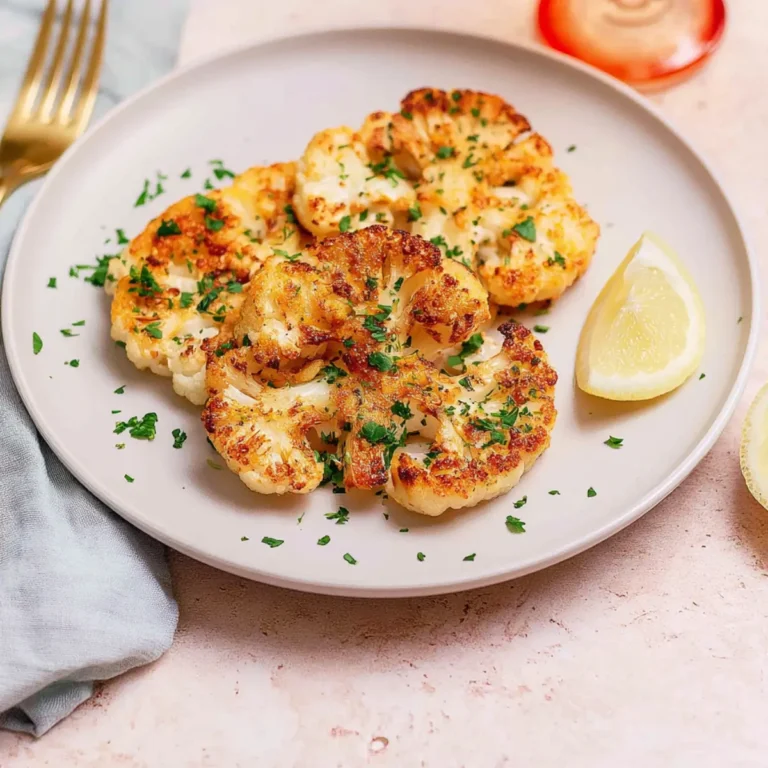 Blumenkohl Schnitzel ohne Panade