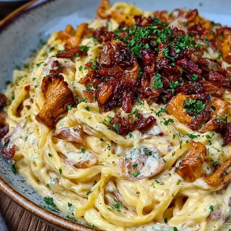 Cremige Pfifferling-Pasta