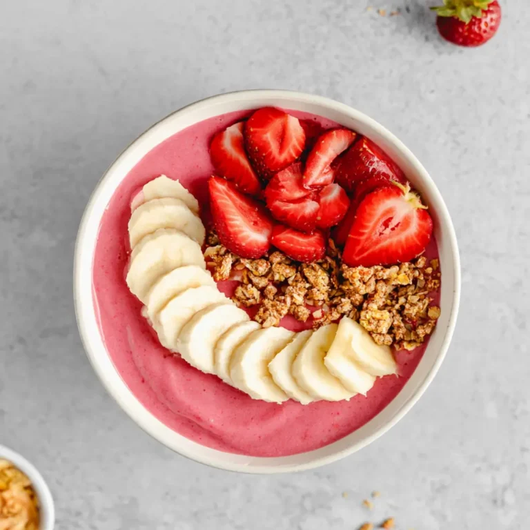 Erdbeer Bananen Smoothie Bowl