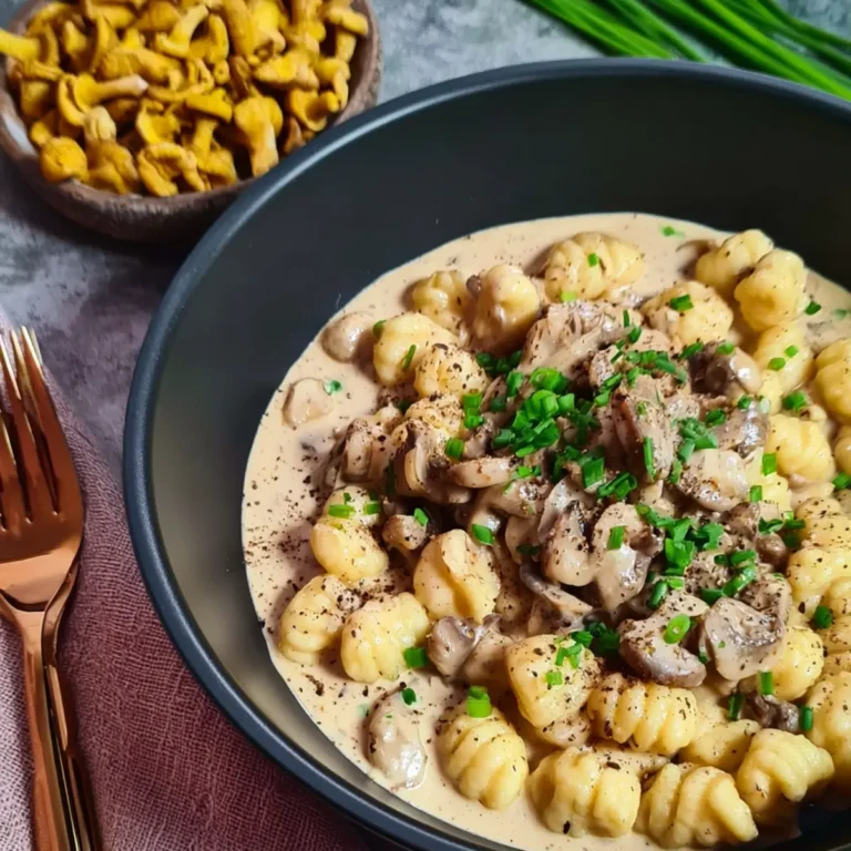 Gnocchi mit Pilz Rahm Soße