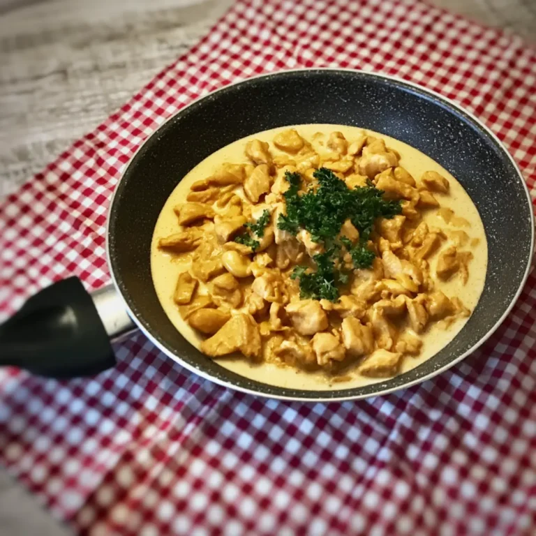 Hähnchengeschnetzeltes mit Sahne