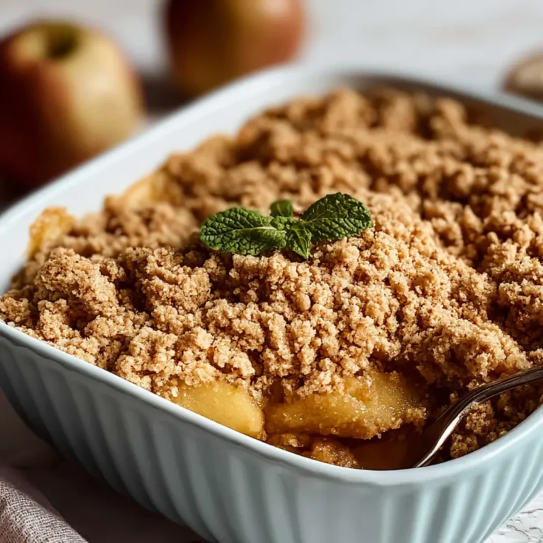 Klassischer Apfel Crumble