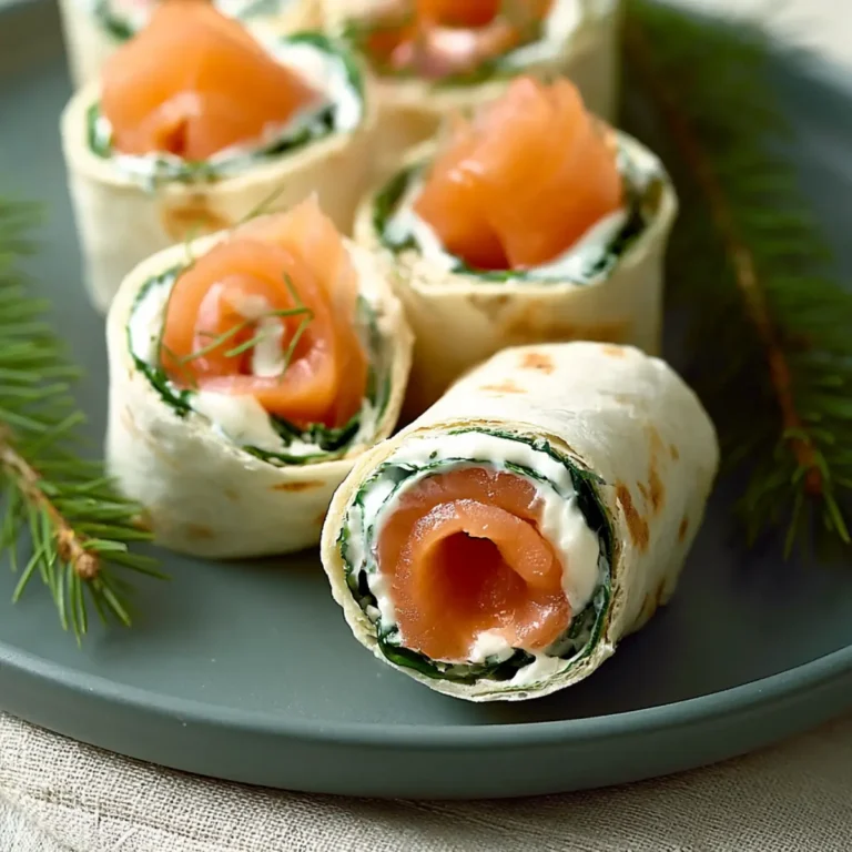 Kleine Räucherlachs Röllchen