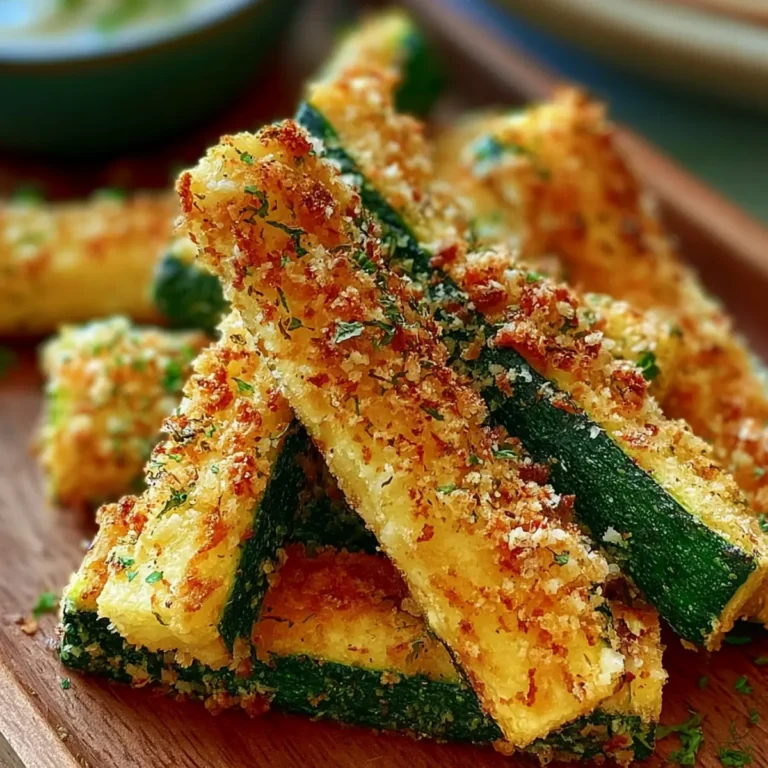 Knusprige gebackene Zucchini Sticks