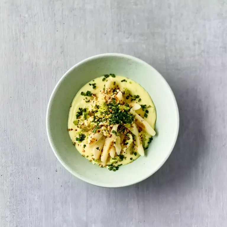 Kohlrabi mit Linsencreme