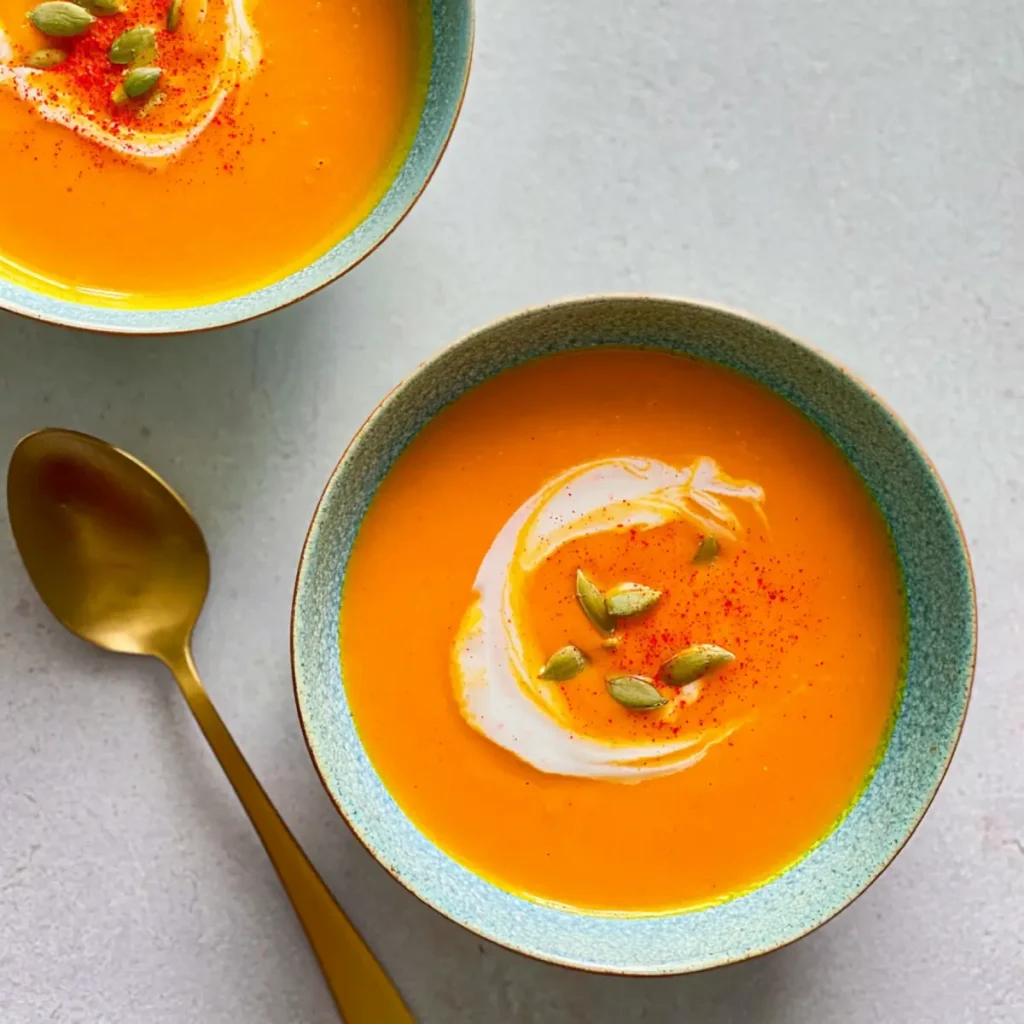 Kürbiscremesuppe mit Kokosmilch