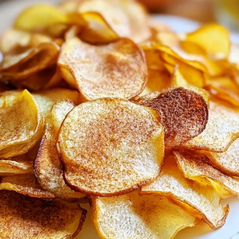 Krosse Zimt-Apfelchips aus der Heißluftfritteuse
