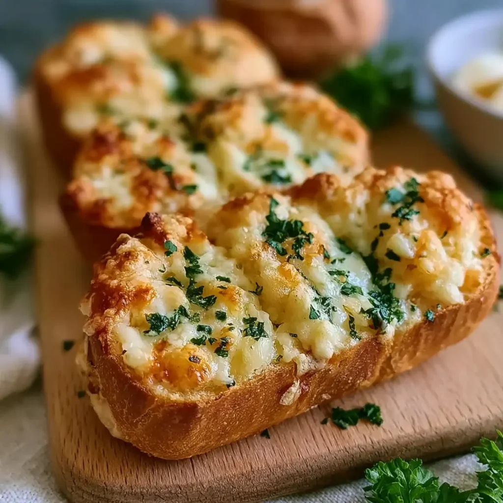 Käse Knoblauchbrot Häppchen