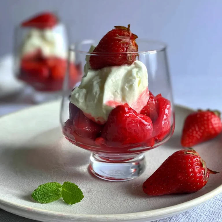 Marinierte Erdbeeren mit Mascarponecreme