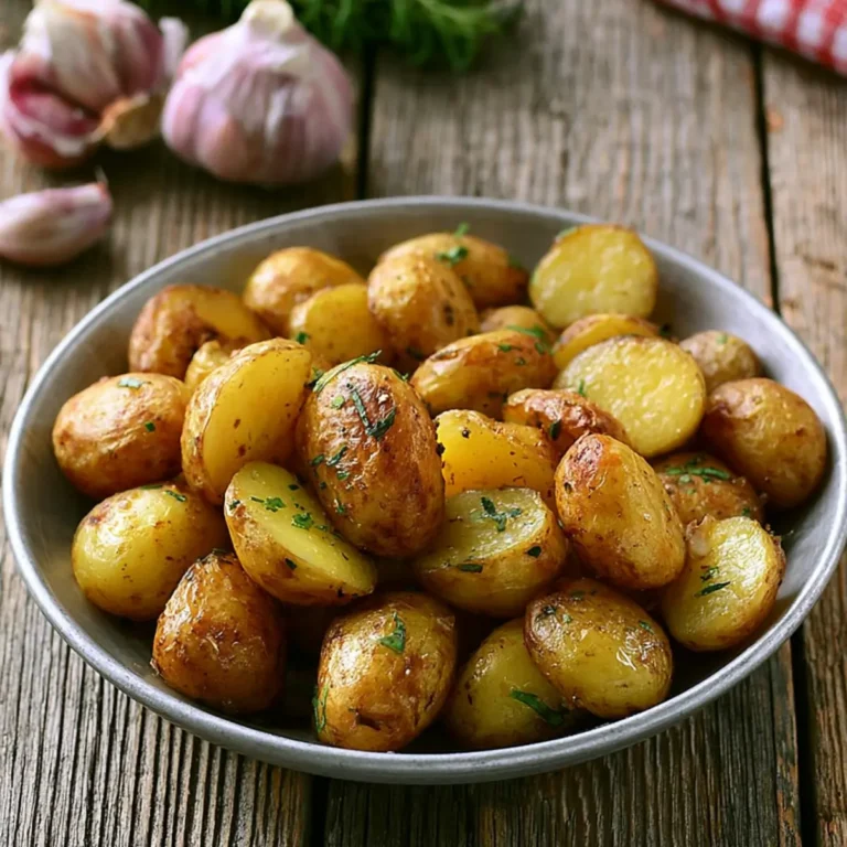 Ofenkartoffeln mit Kräutern, Knoblauch und Olivenöl