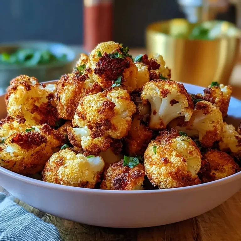 Panierter Blumenkohl aus dem Airfryer