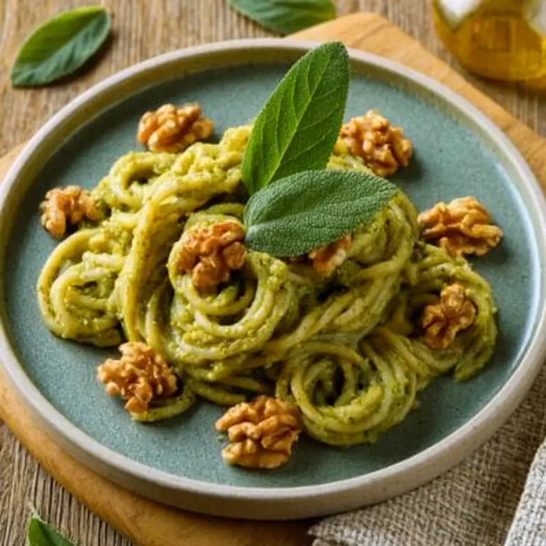 Pasta mit Walnuss Salbei Pesto