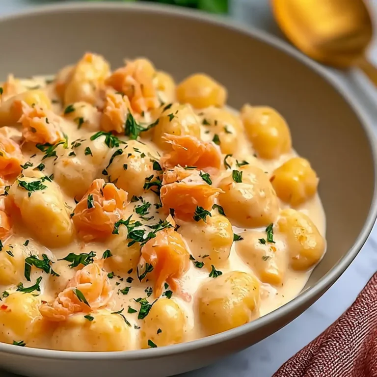 Saftige Räucherlachs Gnocchi