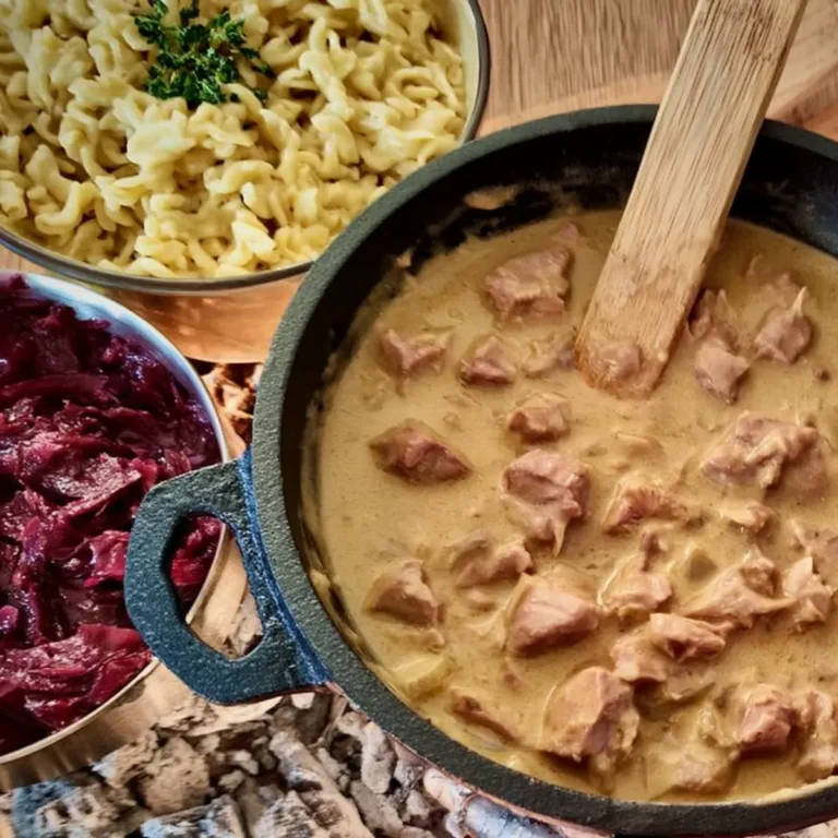 Schweine Rahm Gulasch aus dem DutchOven