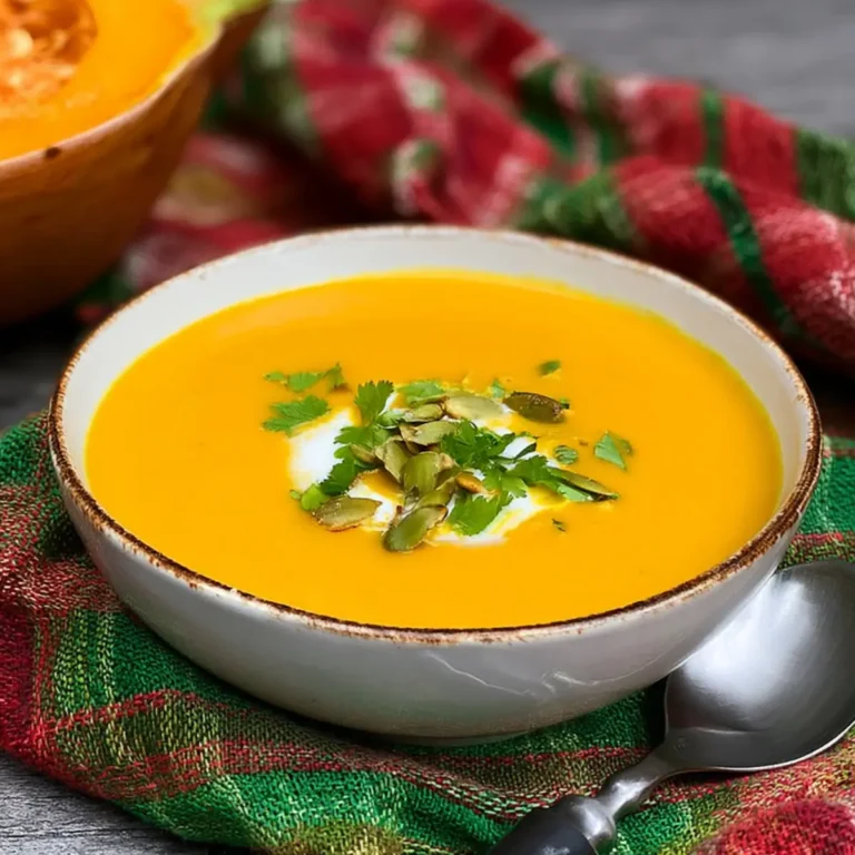 Vegane Kürbissuppe mit Kokosmilch