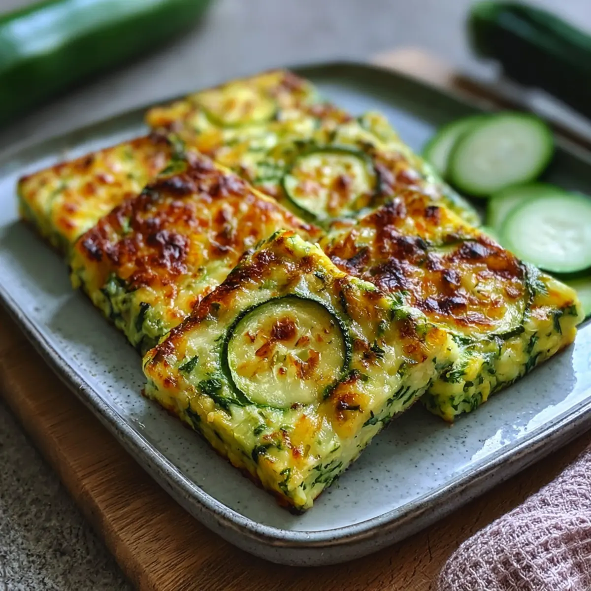 Vegetarische Zucchini Scheiben